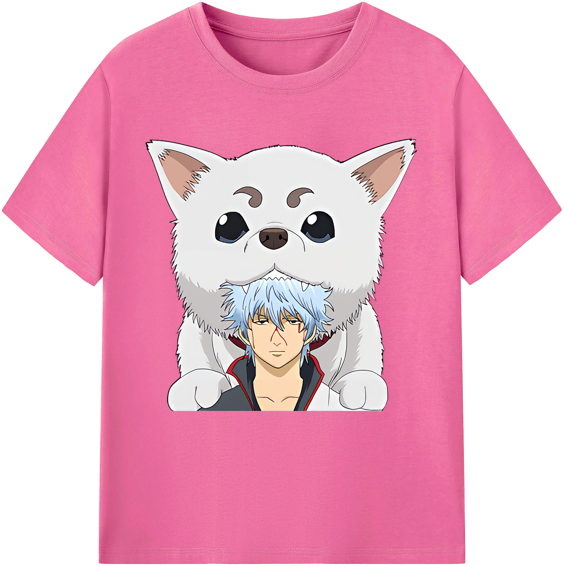 （画像用） ぎんたま 坂田銀時（さかたぎんとき） 神楽 志村新八（しむら しんぱち） GINTAMA Sakata Gintoki Kagura Shimura Shinpachi レディースカジュアルプリントTシャツ（綿100％）